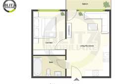 Apartament 1 camera, 39 mp, zona Kaufland Marasti