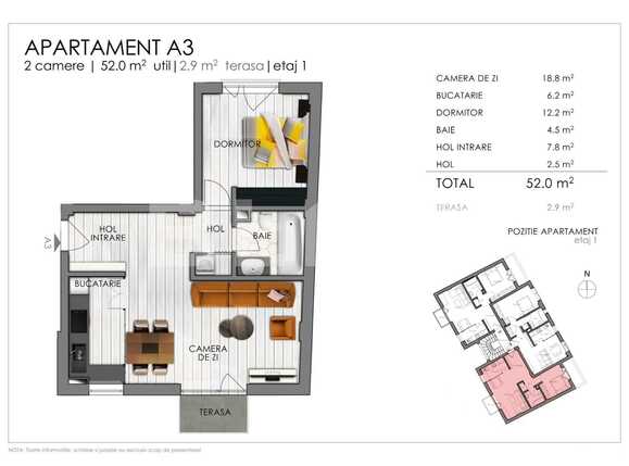Apartament de vânzare 2 camere Semicentral - 47788AV | BLITZ Cluj-Napoca | Poza3