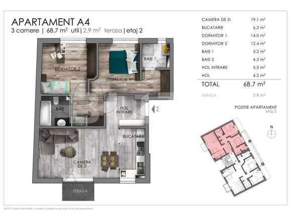 Apartament de vânzare 3 camere Semicentral - 47792AV | BLITZ Cluj-Napoca | Poza3