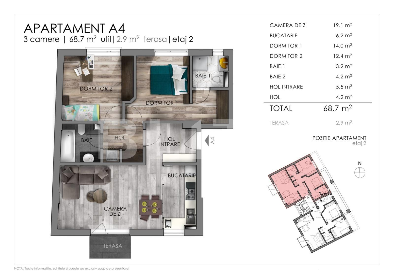 Apartament de vânzare 3 camere Semicentral - 47792AV | BLITZ Cluj-Napoca | Poza3