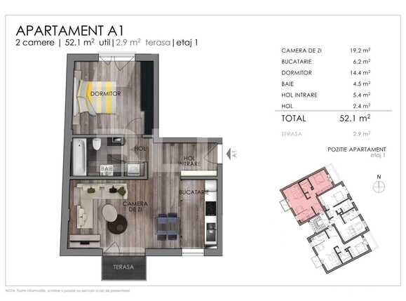 Apartament de vânzare 2 camere Semicentral - 47793AV | BLITZ Cluj-Napoca | Poza3