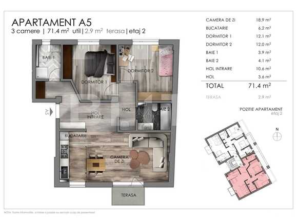 Apartament de vânzare 3 camere Semicentral - 47794AV | BLITZ Cluj-Napoca | Poza7
