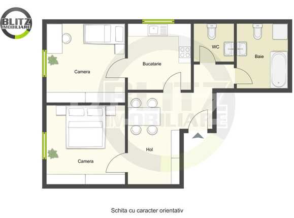 Apartament de vânzare 2 camere Central - 47796AV | BLITZ Cluj-Napoca | Poza1