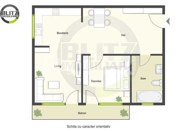 Apartament de vânzare 2 camere Floreşti - 47813AV | BLITZ Cluj-Napoca | Poza1