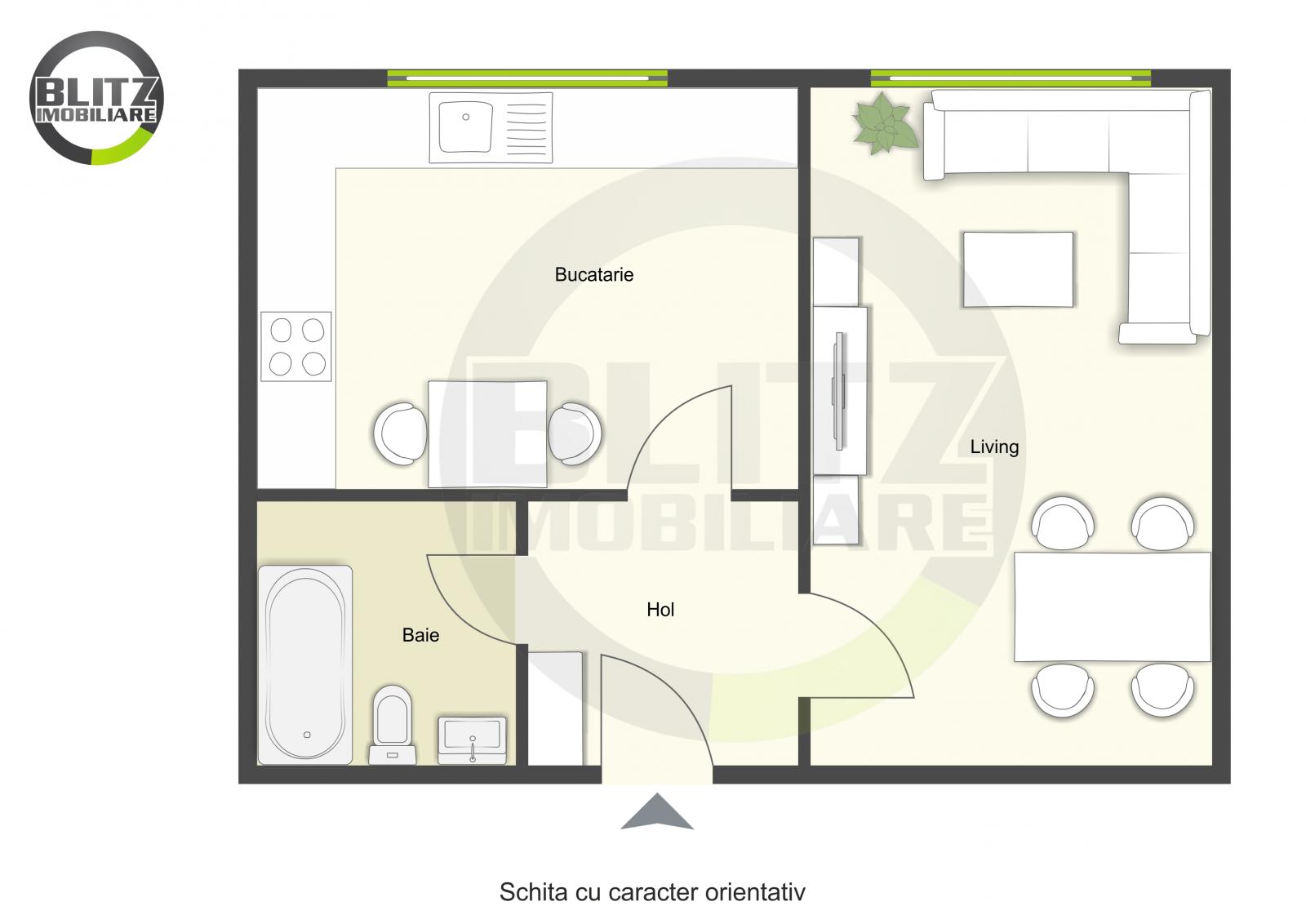Garsonieră de vânzare Semicentral - 47864AV | BLITZ Cluj-Napoca | Poza1