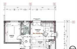 Oferta prin PRIMA CASA! 2 camere, 55 mp la etaj intermediar! Semifinisat!