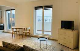 Garsoniera 32 mp, terasa 12 mp, totul nou, prima inchiriere, zona Piata Abator