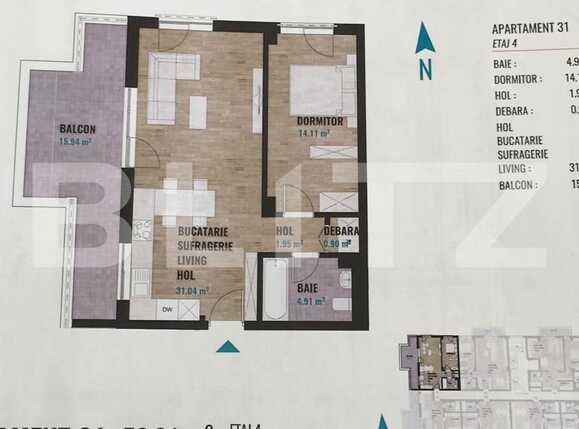 Apartament de vânzare 2 camere Europa - 47937AV | BLITZ Cluj-Napoca | Poza5