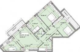 Apartament 4 camere, 90.37 mp, semifinisat, zona strazii Oasului