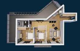 Apartament 3 camere, 74.55 mp, semifinisat, zona strazii Oasului