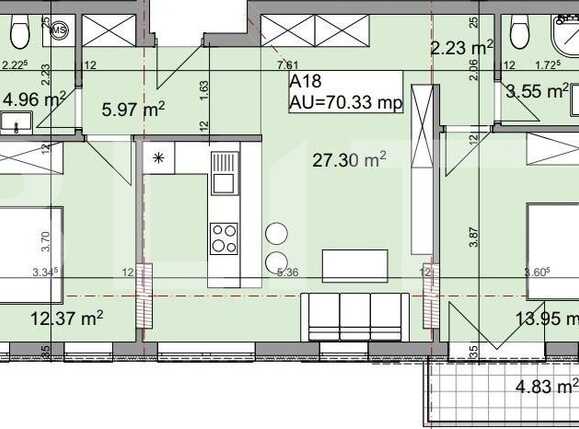 Apartament de vânzare 3 camere Iris - 47962AV | BLITZ Cluj-Napoca | Poza7