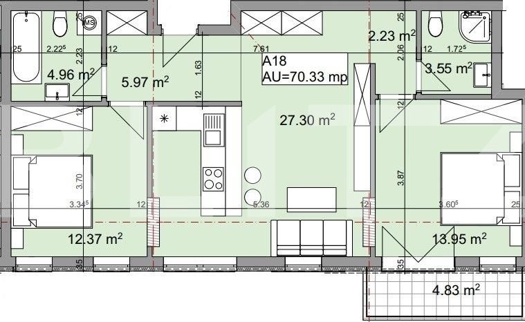 Apartament de vânzare 3 camere Iris - 47962AV | BLITZ Cluj-Napoca | Poza7