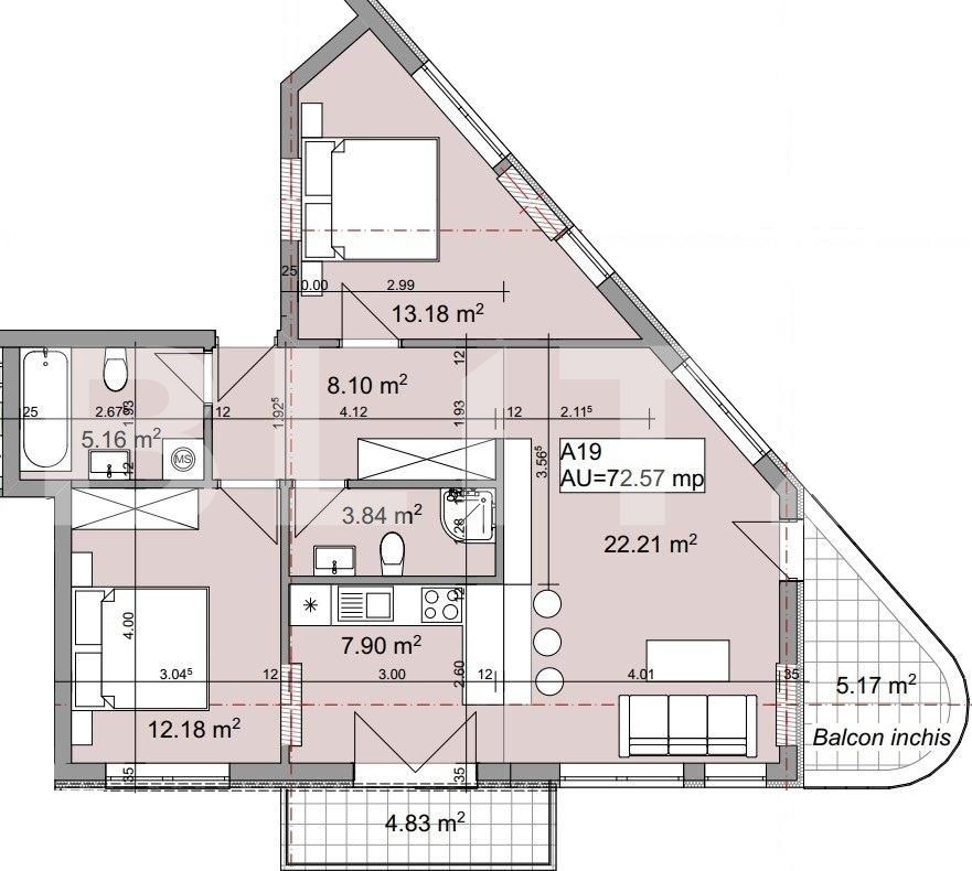 Apartament de vânzare 3 camere Iris - 47964AV | BLITZ Cluj-Napoca | Poza8