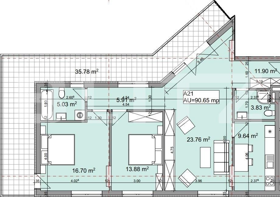 Apartament de vânzare 3 camere Iris - 47967AV | BLITZ Cluj-Napoca | Poza8