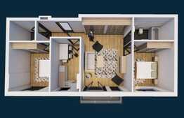 Apartament cu 3 camere, 66.84 mp, semifinisat, zona strazii Oasului