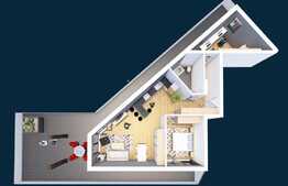 Apartament 3 camere, 71.26mp, terasa 97.53mp, imobil NOU!