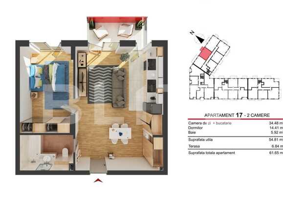 Apartament de vânzare 2 camere Marasti - 47974AV | BLITZ Cluj-Napoca | Poza1