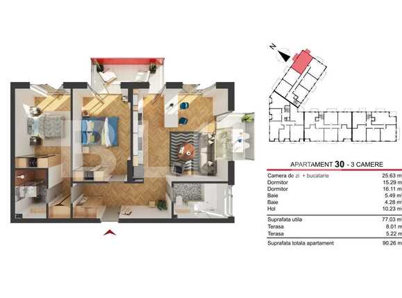 Apartament de vânzare 3 camere Marasti - 47975AV | BLITZ Cluj-Napoca | Poza1