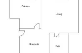 2 camere de vanzare, 53 mp utili + loc de parcare, finisat complet