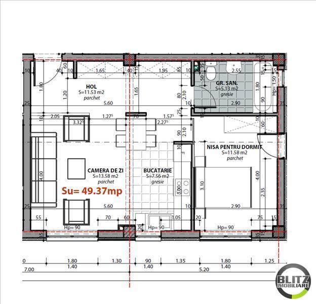 Apartament de vânzare 2 camere Zorilor - 4832AV | BLITZ Cluj-Napoca | Poza1