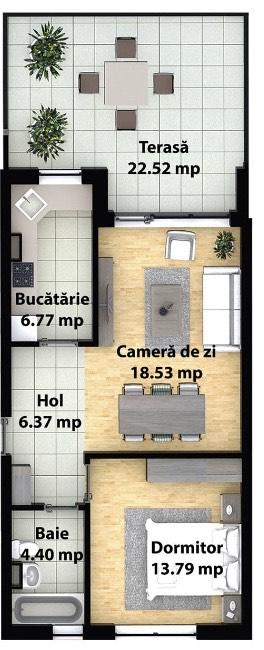 Apartament de vânzare 2 camere Floreşti - 48639AV | BLITZ Cluj-Napoca | Poza1