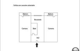 Vanzare 2 camere decomandate, 50 mp, zona Universitatii Tehnice