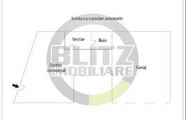 Spatiu comercial, 55 mp, vitrina generoasa, vad bun