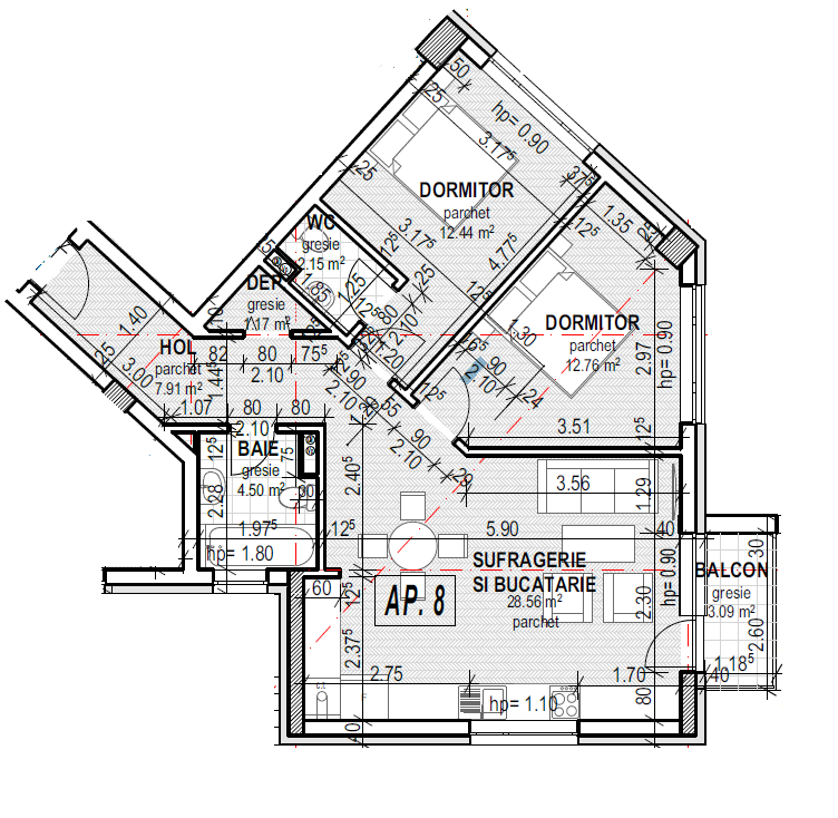 Apartament de vânzare 3 camere Dambul Rotund - 48878AV | BLITZ Cluj-Napoca | Poza1