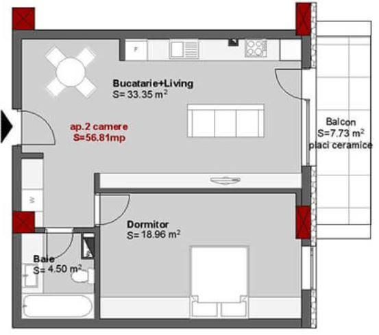 Apartament de vânzare 2 camere Central - 48891AV | BLITZ Cluj-Napoca | Poza1
