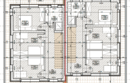 Casa cuplata 160 mp, teren 250 mp, garaj, Chinteni