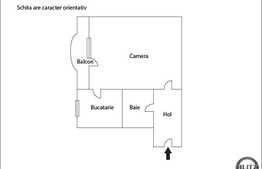 Garsoniera de vanzare, 25 mp utili, zona P-ta Zorilor, cu boxa la subsol