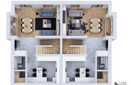 De vanzare casa tip duplex, 120 mp utili, 250 mp teren, zona exclusiv de case!