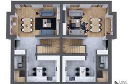 De vanzare casa tip duplex, 120 mp utili, 250 mp teren, zona exclusiv de case!