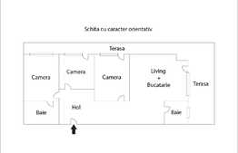 Apartament de lux, 98 mp utili, terasa 103 mp utili, CF, zona Marasti!
