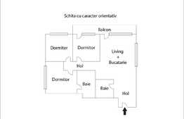 Oportunitate!!!!!! 4 camere, 90 mp , CF, 11 mp terasa, etaj intermediar, zona Pod Marasti !