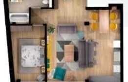 Spatiu birou, 64 mp, finisaje premium, loc de parcare, complex rezidential nou