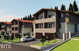 Casa cuplata de vanzare, semifinisata, 3 niveluri , 400 mp teren in sat Tauti