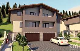 Casa cuplata de vanzare, semifinisata, 3 niveluri , 400 mp teren in sat Tauti