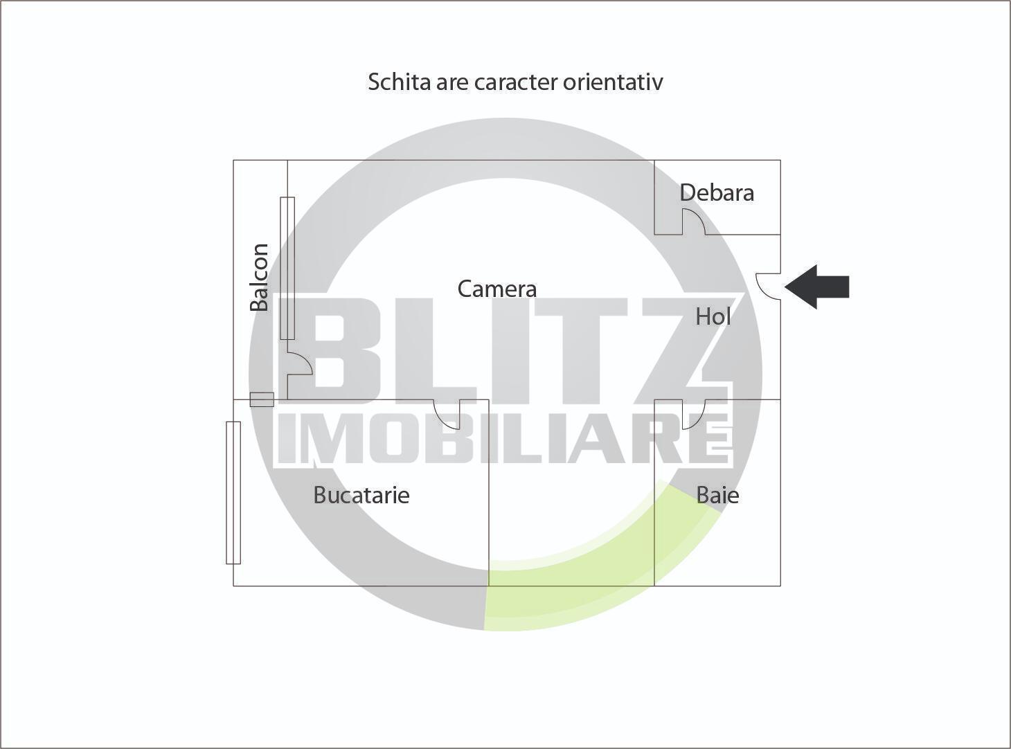 Garsonieră de vânzare Manastur - 49433AV | BLITZ Cluj-Napoca | Poza1