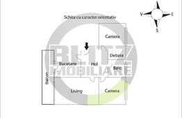 Apartament 3 camere, decomandat, balcon mare, pivniță, in zona strazii Vânătorului  