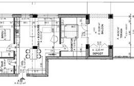 Apartament de 3 camere, 61,21 mp, terasa 54.02 mp, zona strazii Oasului