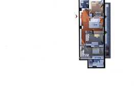 3 camere, 80 mp, semifinisat, terasa, garaj, zona Iulius Mall