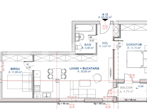Apartament de vânzare 3 camere Exterior Nord - 49593AV | BLITZ Cluj-Napoca | Poza1