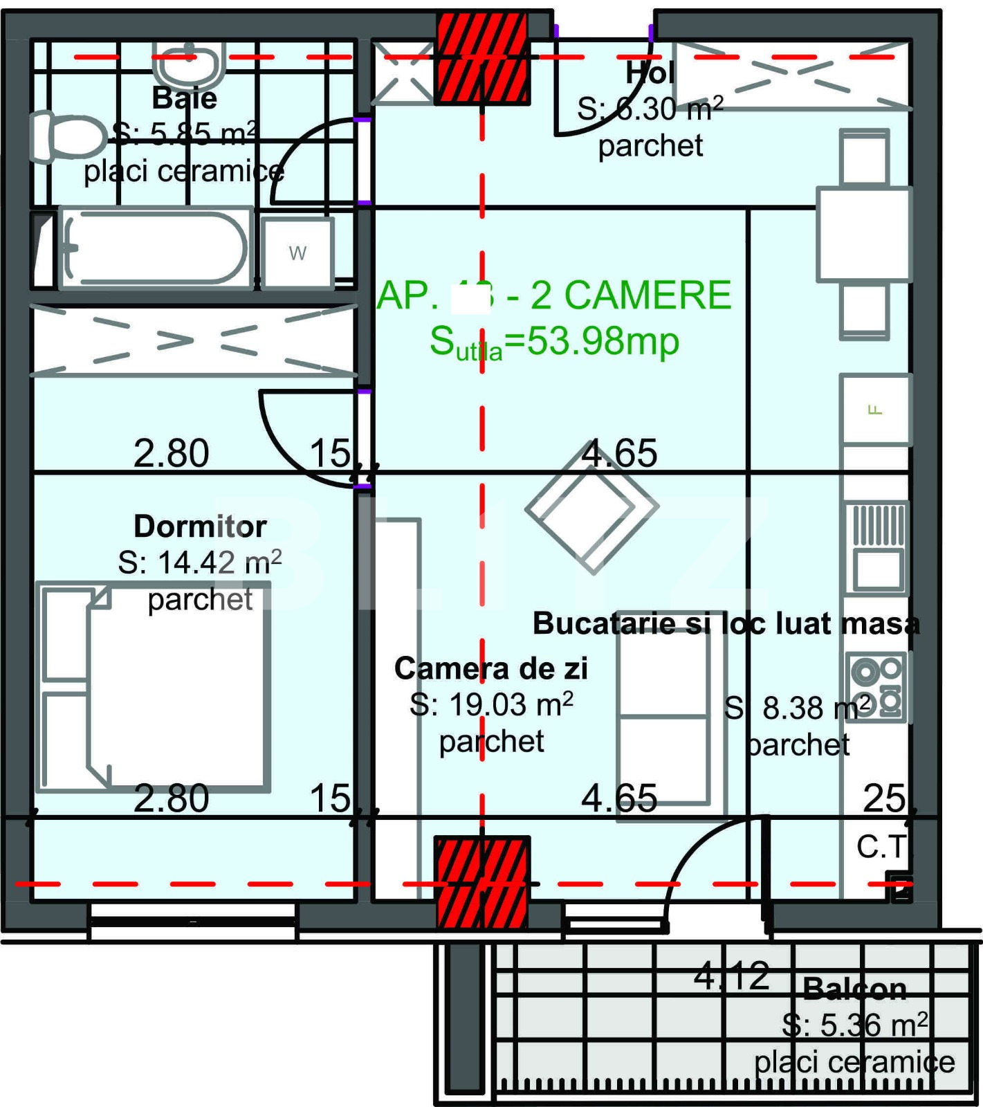 Apartament de vânzare 2 camere Marasti - 49716AV | BLITZ Cluj-Napoca | Poza6