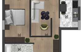 Apartament 2 camere, semifinisat, zona P-ta 1 Mai