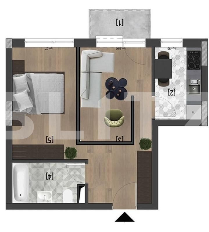 Apartament de vânzare 2 camere Marasti - 49759AV | BLITZ Cluj-Napoca | Poza2