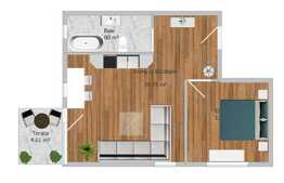 Apartament 2 camere, etaj intermediar, semifinisat, garaj, zona Petrom Baciu