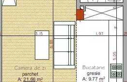 Apartament 1 camera 41,68 mp zona Traian Vuia