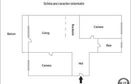 Apartament cu 3 camere, 68 mp, decomandat, la cateva minute de zona ANL