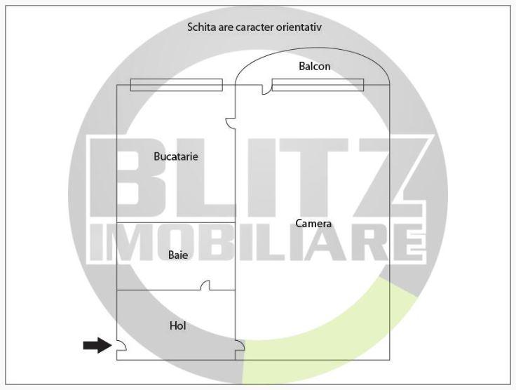 Garsonieră de vânzare Manastur - 50032AV | BLITZ Cluj-Napoca | Poza1